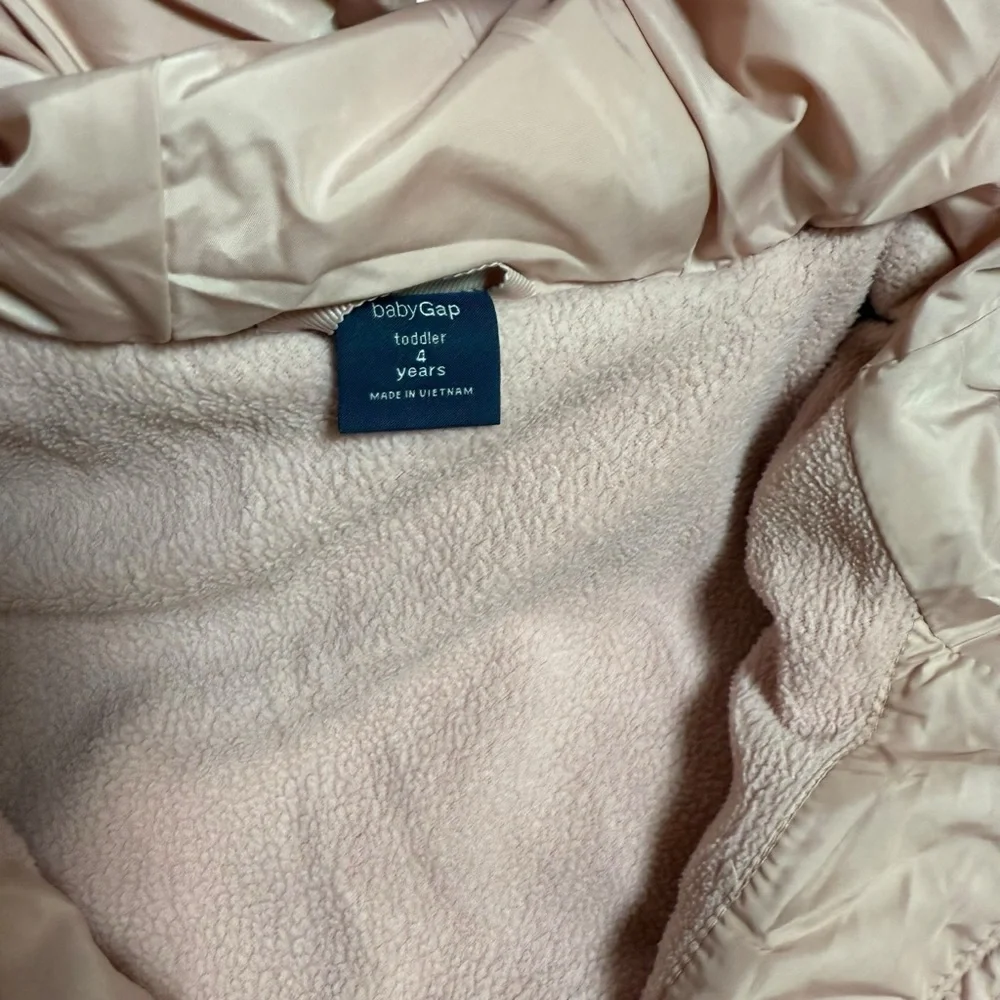 GAP| Baby & Toddler Heavyweight Sherpa-Lined PrimaLoft® Puffer Jacket- Size 4